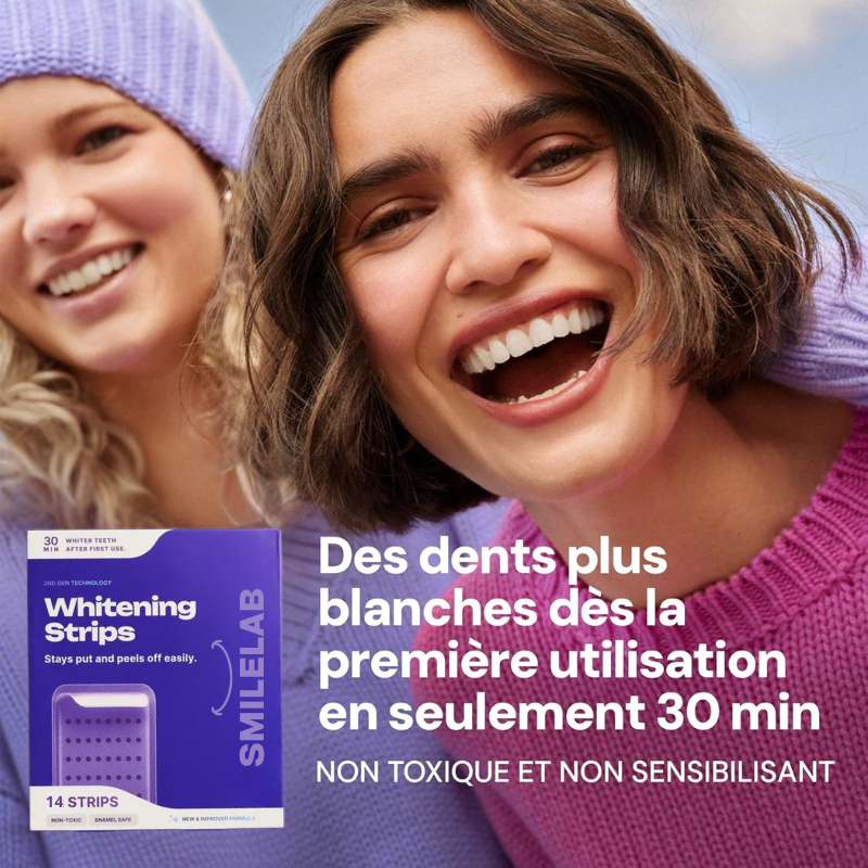 Bandes Blanchissantes – PAP+ Sans Peroxyde | SmileLab